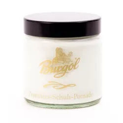 Burgol Reinigungsbürste BURGOL Premium Schuh Pomade 100ml in vielen Farben weiß