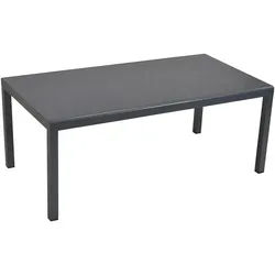 Gardenson Gartentisch , Graphitfarben , Metall , rechteckig , eckig , 100x75x190 cm , Gartenmöbel, Gartentische, Gartentische