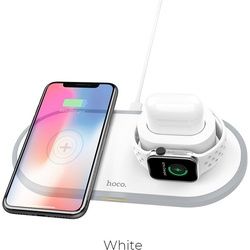 Hoco CW21 3 in 1 Wireless Charger (10 W), Wireless Charger, Weiss