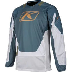 Klim Dakar 2025 Motocross Jersey, grau-blau, Größe XL für Männer