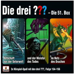 Hörspiel Die drei ??? Box 51 (Folgen 154 - 156)