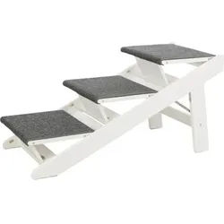 Ramp folding steps MDF 44 × 46 × 106 cm white