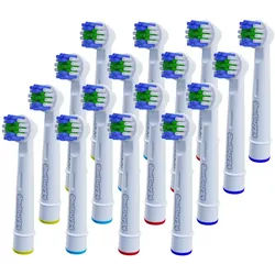 OneBuy24 - Aufsteckbürsten für viele elektrische Zahnbürsten von Dontodent 16 St weiss