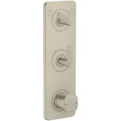 hansgrohe Thermostat-Modul Axor Citterio C cubic cut, brushed nickel, UP mit Platte