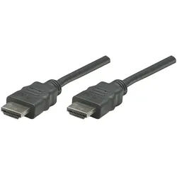 MANHATTAN Manhattan HDMI Anschlusskabel HDMI-A Stecker, HDMI-A Stecker 7.50 m Sc HDMI-Kabel, (750.00 cm) schwarz