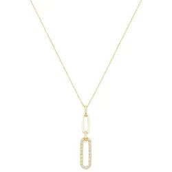 GIORGIO MARTELLO MILANO Kette mit Einhänger Karat 99076440450 Halskette mit Anhänger Damen 4 Glieder 375/- Gold Z