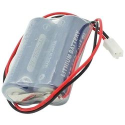 Batterie passend für die Maxell 2CR17450 Lithium Batterie mit Kabel und Stecker, D80UB016150