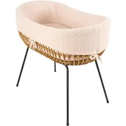 Jimmylee Stubenkorb , Schwarz, Beige, Ecru , Metall, Kunststoff, Textil , Höhe ca. 4 cm , 50x80x90 cm , AZO-frei , Bezug abnehmbar/waschbar , Babymöbel & Kindermöbel, Babyzimmer, Babybetten, Stubenwagen & Babywiegen