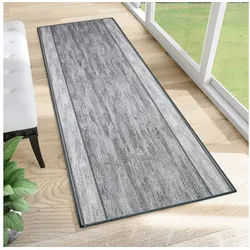 Tapiso Läufer Anti Rutsch, rechteckig, Höhe: 6 mm, Antirutsch Flurläufer Meterware, rutschfest, pflegeleicht grau 100 cm x 120 cm x 6 mm