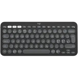 LOGITECH K380s Pebble Keys 2, schwarz/grau, Logi Bolt, USB/Bluetooth, ND