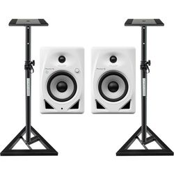 Pioneer DJ DM-40D-BT Studiomonitor 4" Paar weiß Set