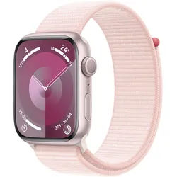 Apple Smartwatch »Watch Series 9 GPS Aluminium 45mm One-Size«, (Watch OS 10 Sport Loop) Apple Rosa