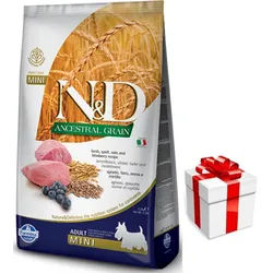 Farmina N&D Ancestral Grain canine LAMB & BLUEBERRY ADULT MINI 7kg + Überraschung für den Hund