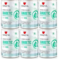 Disugual Karma Nassfutter für Hunde – Veterinärmedizinische Spezialnahrung DIABETIC Sola (für ausgewachsene Hunde) 6x400g