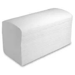 zetForm® Falthandtücher, hochweiß, W-Falz, 2-lagig, 22 x 32 cm, Geprägtes Handtuchpapier mit hoher Saugfähigkeit, 1 Karton = 20 Packungen à 120 Tücher