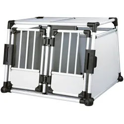 TRIXIE Transportbox doppelt Aluminium M-L 93x88x64cm