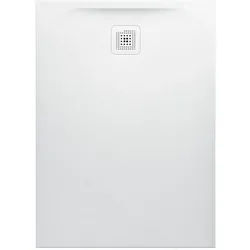 LAUFEN Pro Duschwanne H2129540000001 Marbond Ablauf kurze Seite weiss