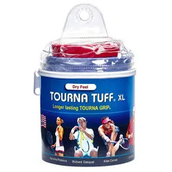 Tourna Overgrip Tuff XL (längere Haltbarkeit) blau - 30er Clip-Beutel