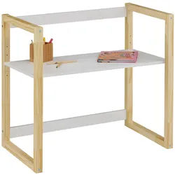 Idimex Kinderschreibtisch Suza , Naturfarben, Weiß , Holz, Holz , Kiefer , Mode , 80x76x48 cm , FSC Mix , Babymöbel & Kindermöbel, Kinderzimmer & Jugendzimmer, Kinderschreibtische