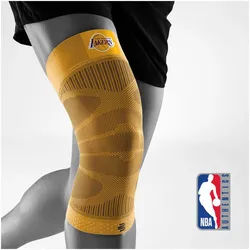 Bauerfeind Sports Comp.Knee Support,nba gelb, lakers (GEL-LAK) S