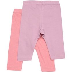 Pippi Babywear Jerseyhose Leggings w.AOP (2-pack) rosa 98 - ca. 3 Jahre