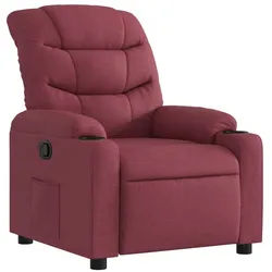 vidaXL Relaxsessel, Sessel Weinrot Stoff