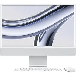 APPLE iMac (2023), All-in-One PC mit 23.5 Zoll Display, Apple M3 Chip, 8 GB RAM, 10-Core GPU, 256 SSD, Silber