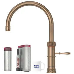QUOOKER Wassersprudler Quooker Wasserhahn mit PRO3 Heißwasser & CUBE für Sprudelwasser Wasser, (4-tlg), mit BieTal Trinktasse
