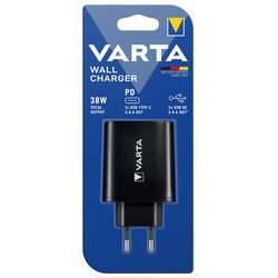 Varta Ladeadapter, Wall Charger, schwarz 2xUSB-A/-C