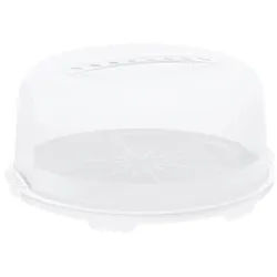 Rotho Tortenglocke , Kunststoff , rund , 34.5x16.5x35.5 cm , Reach, DIN EN ISO 14001, DIN EN ISO 9001 , lebensmittelecht, Tragegriff , Geschirr, Tischkultur & Serviergeschirr, Tortenglocken
