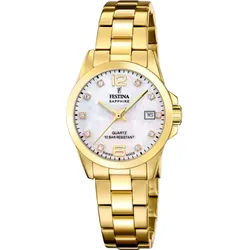 Festina Quarz Damen Klassik F20050/1 - beige,gold - 29.5mm