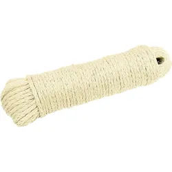 Bürstenmann Wand-Wäscheleine Wäscheleine Sisal 30 m natur