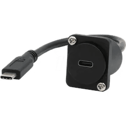 EXSYS EX-49166 - D-Typ Modul, USB 3.2 Gen 2, Type-C Buchse / Stecker, 20 cm