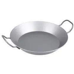 CHG® Eisenpfanne, Grill- und Bratpfanne, mit 2 Griffen, Robuste und langlebige Bratpfanne aus robustem Eisen für alle Herdarten, 1 Pfanne, Ø 28,5 cm, Höhe: 4,5 cm, 2 Liter