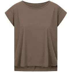 Chemise col rond Grit Raffaello Rossi marron