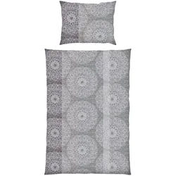 Boxxx Bettwäsche , Grau , Textil , Kreise , 140x200 cm , Oeko-Tex® Standard 100 , pflegeleicht, weiche und anschmiegsame Oberfläche , Heimtextilien, Bettwäsche & Leintücher, Bettwäsche
