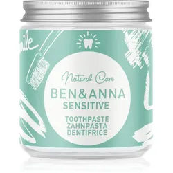 BEN&ANNA Natural Toothpaste Sensitive Zahnpasta in Glasdose für empfindliche Zähne 100 ml