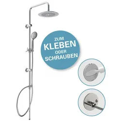Eisl Überkopfbrause-Set, chromfarben, Ø: 24 cm - braun