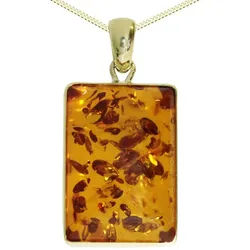 OSTSEE-SCHMUCK Kette mit Anhänger Ostsee-Schmuck Kette mit Anhänger Classic 22x15 (2-tlg) goldfarben 45 cm