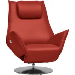 Koinor Relaxsessel , Rot , Leder , Echtleder , Nappaleder , 92x79x90 cm , Goldenes M, Made in Germany, DIN EN ISO 9001, Dgm , Fußauswahl, Lederauswahl, Stoffauswahl, Netzbetrieb , Wohnzimmer, Sessel, Ledersessel