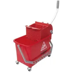 UNGER SmartColorTM Sanitär Combo 15 l Doppelfahreimer COMSR , Farbe: rot