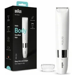 Braun - Elektrischer Rasierer 'Body Mini Trimmer Bs1000' in Weiß Sonstige 1 St weiss Männer