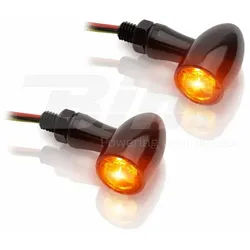 V PARTS Blinker LED V-PARTS 12V alu schwarz, schwarz