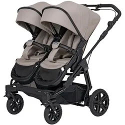 Hartan Zwillingswagen , Karamell , Textil , 79x115x98 cm , EN 1888, UV 50+, AZO-frei, Made in Germany, Made in Europe , Feststellbremse, Fußstütze abklappbar, Federung, kugelgelagerte Räder, 5-Punkte-Gurt, Handbremse, Griff in Lederoptik, Transportsicherung, Sitz umsetzbar, erweiterbar für Geschwister, Reflektorstreifen, abnehmbarer Schutzbügel,5-Punkt-Gurt, Schutzbügel abnehmbar, Sitz umsetzbar, Sportsitz mit verlängertem Verdeck , Baby on Tour, Kinderwagen, Geschwisterwagen & Zwillingskinderwagen