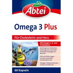 Abtei Omega 3 Plus 60 St Kapseln