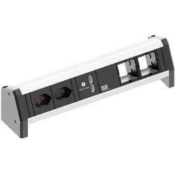 Bachmann Steckdosenleiste schwarz 2xUSB 90° 902.0161 IP20