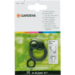 Gardena 3 Stück O-Ringe und 1 Stück 3/4'' Flachdichtung