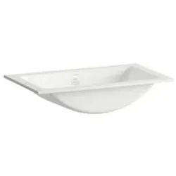 Laufen CLASSICS Einbauwaschtisch H517CL30001091 585 x 347 x1 43 mm, ohne Armaturenbank, ohne Hahnloch, mit Überlauf, weiß