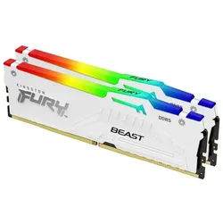 FURY Beast RGB DDR5-5600 - 64GB - CL36 - Dual Channel (2 pcs) - AMD EXPO & Intel XMP - Weiß mit RGB