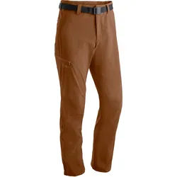 Funktionshose MAIER SPORTS "Nil" Gr. 46, Normalgrößen, braun (rostbraun) Herren Hosen Wanderhosen Wanderhose, atmungsaktive Outdoor-Hose mit Roll up Funktion